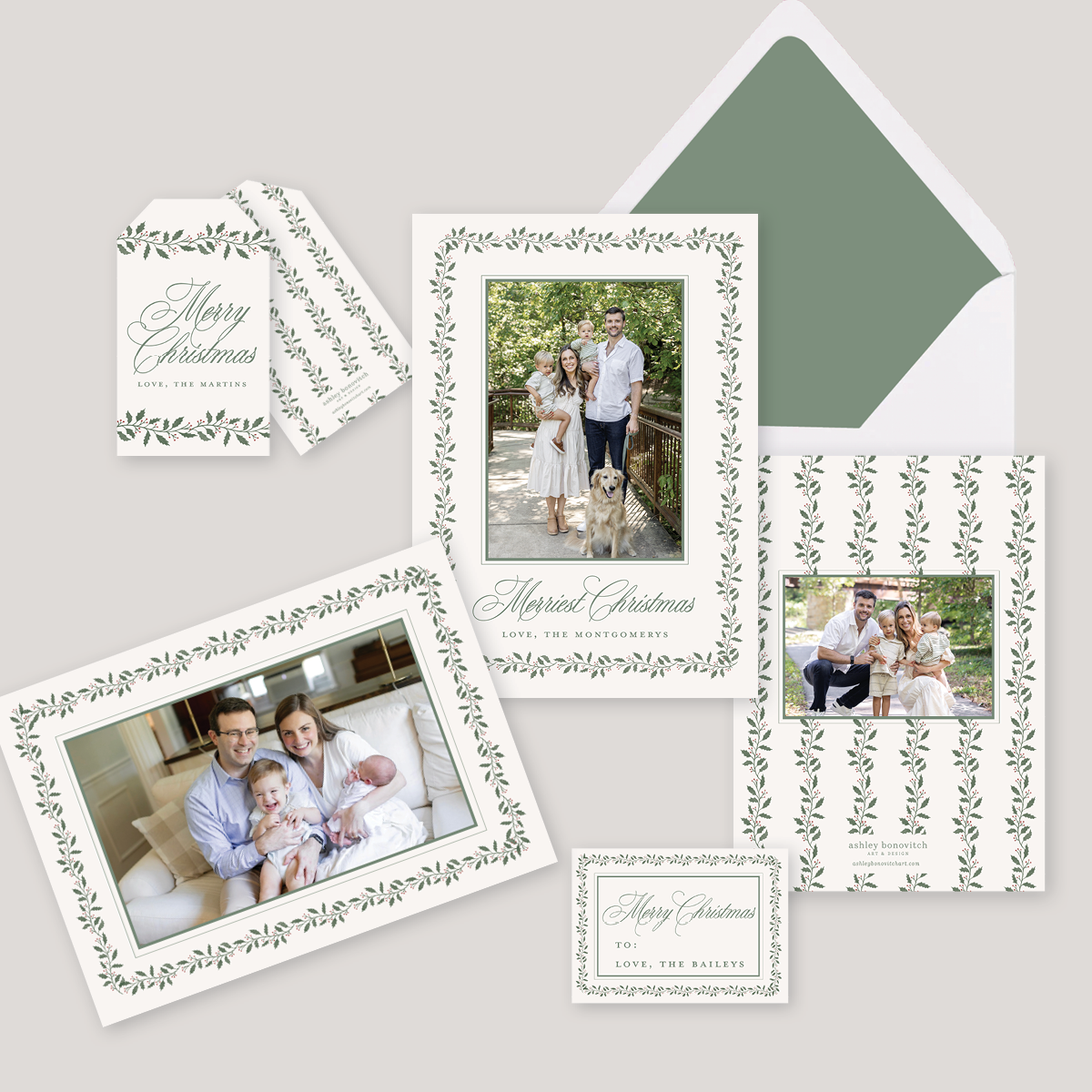 Branches and Berries Christmas Card