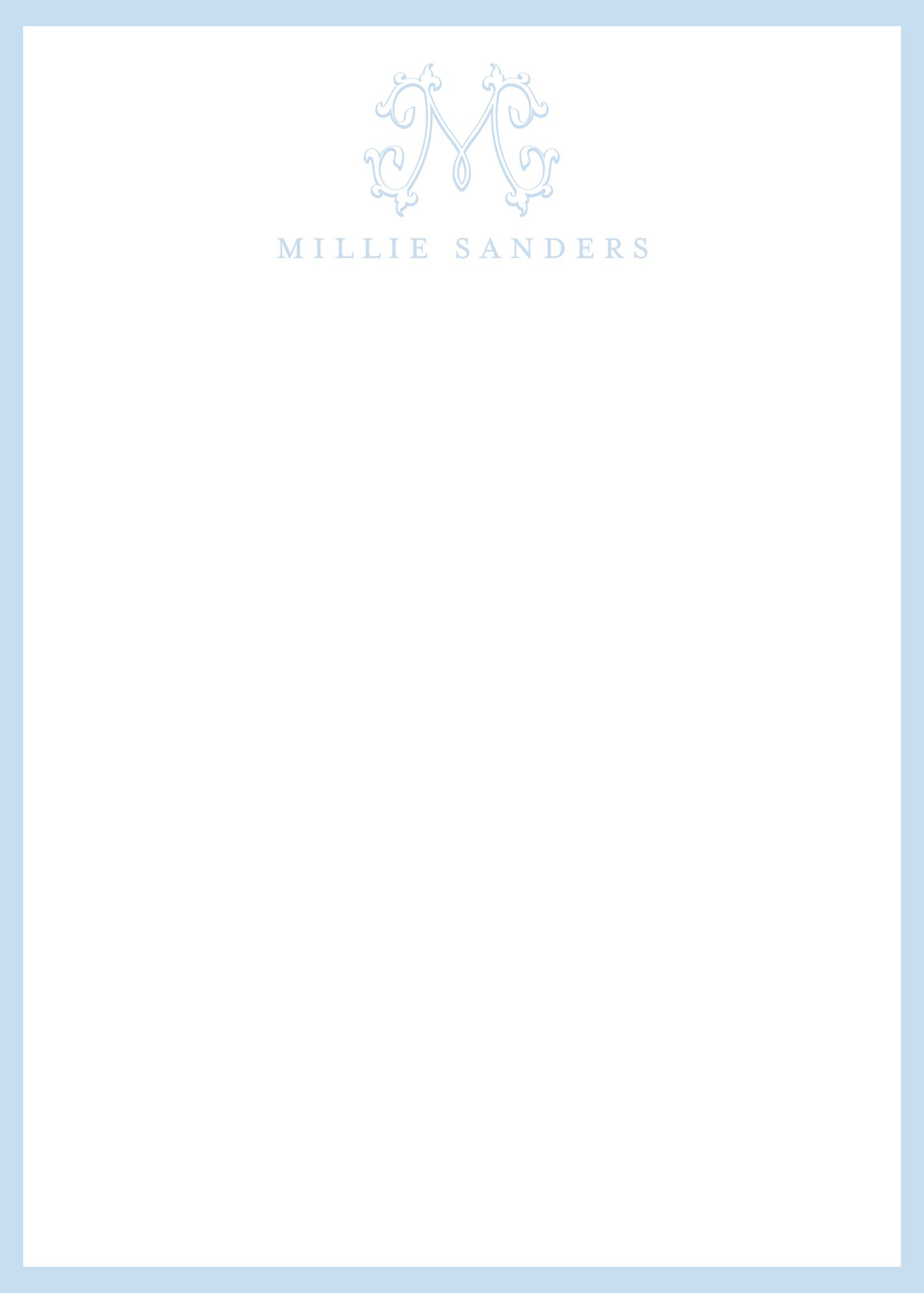 Monogram Initial Notepad