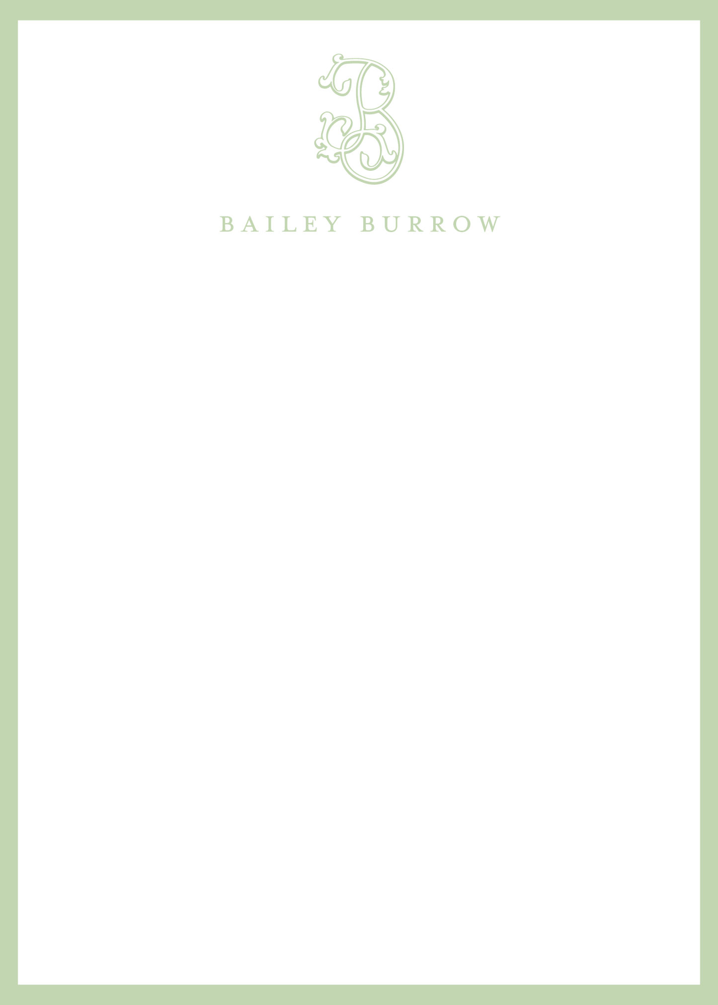 Monogram Initial Notepad