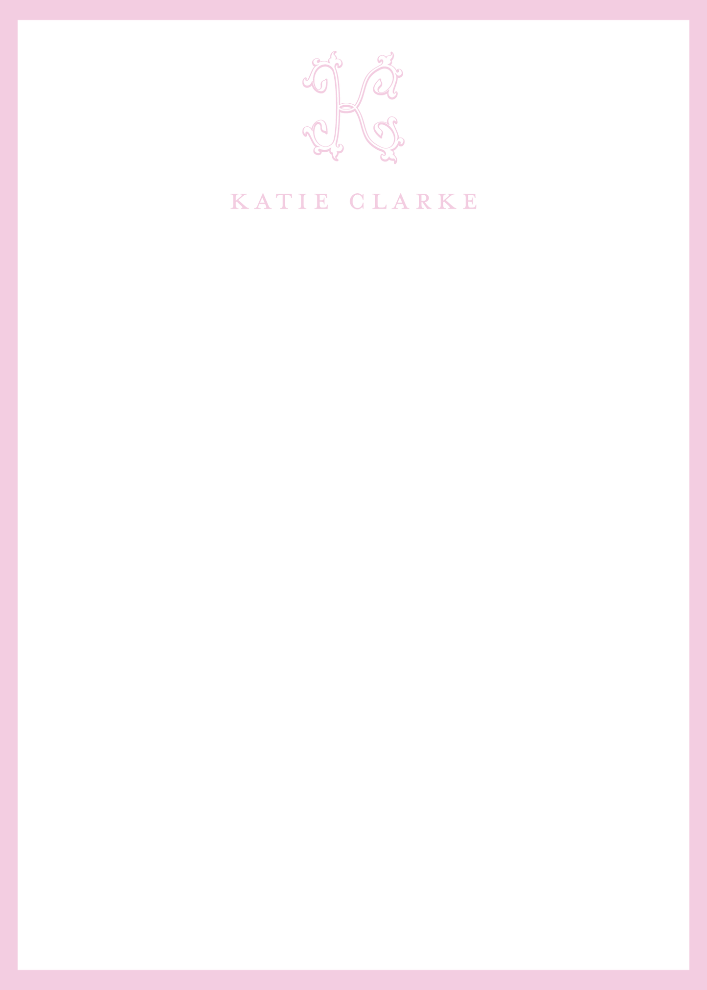 Monogram Initial Notepad