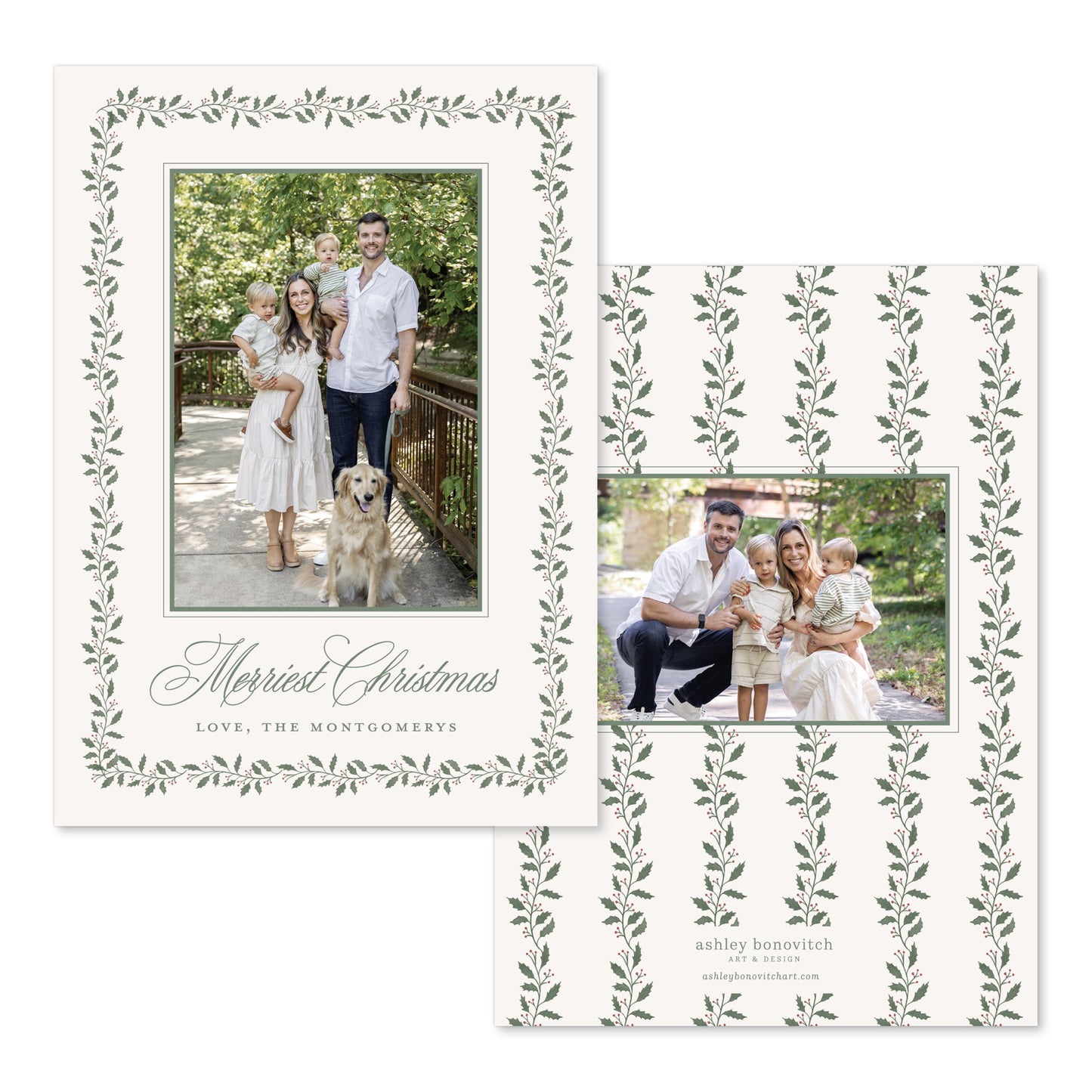 Branches and Berries Christmas Card