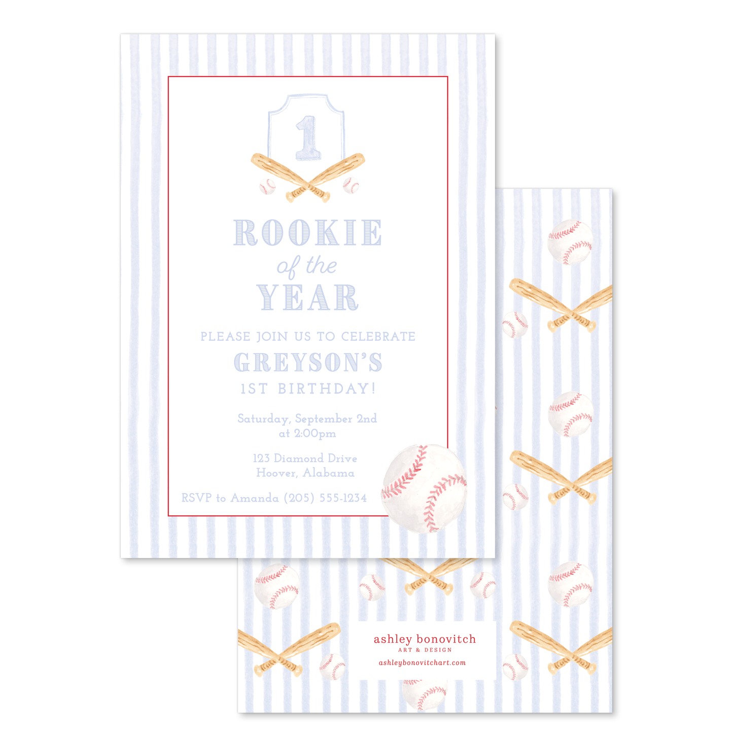 Baseball Party Invitations