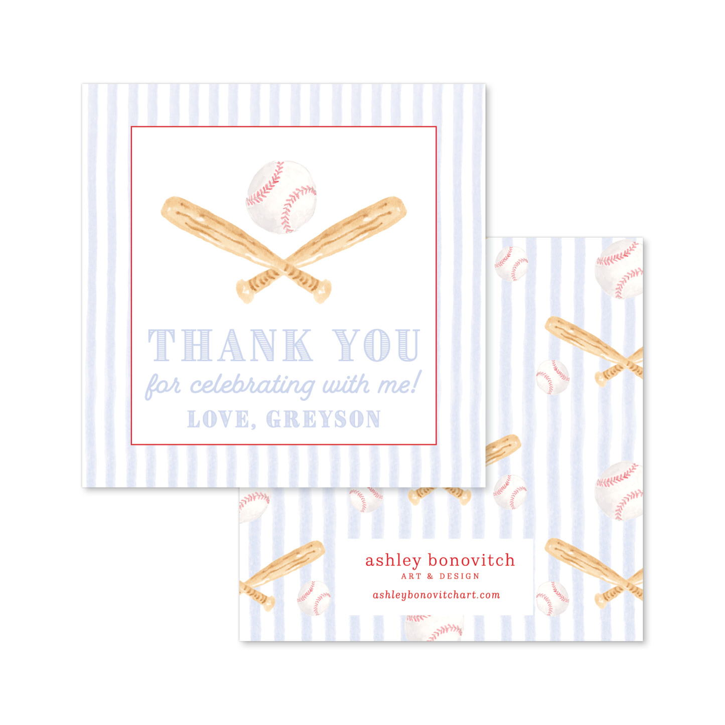 Baseball Party Gift Tags