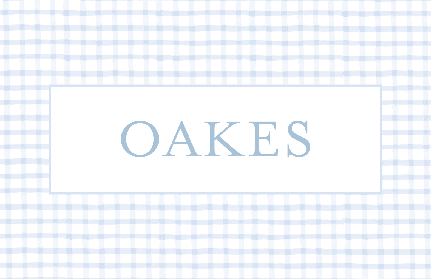 Blue Gingham Placemat