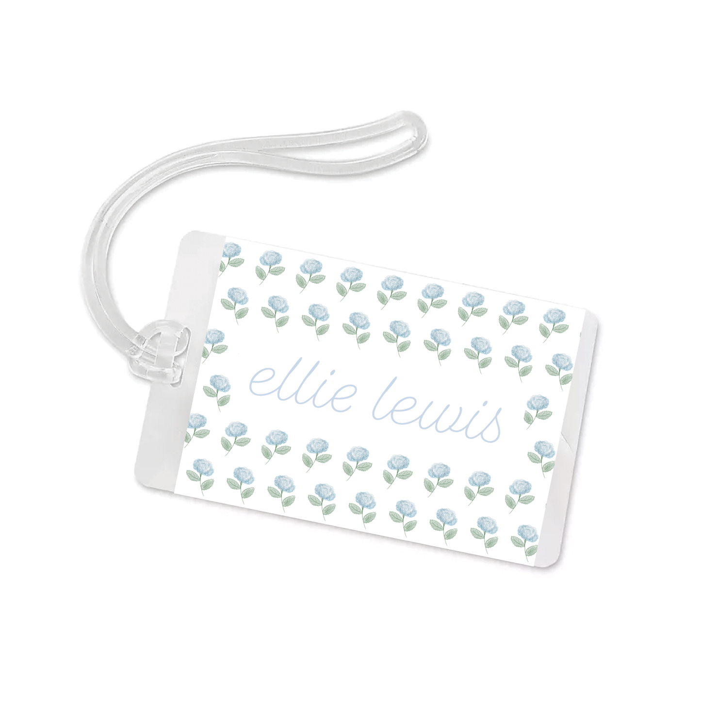 Blue Hydrangea Bag Tag