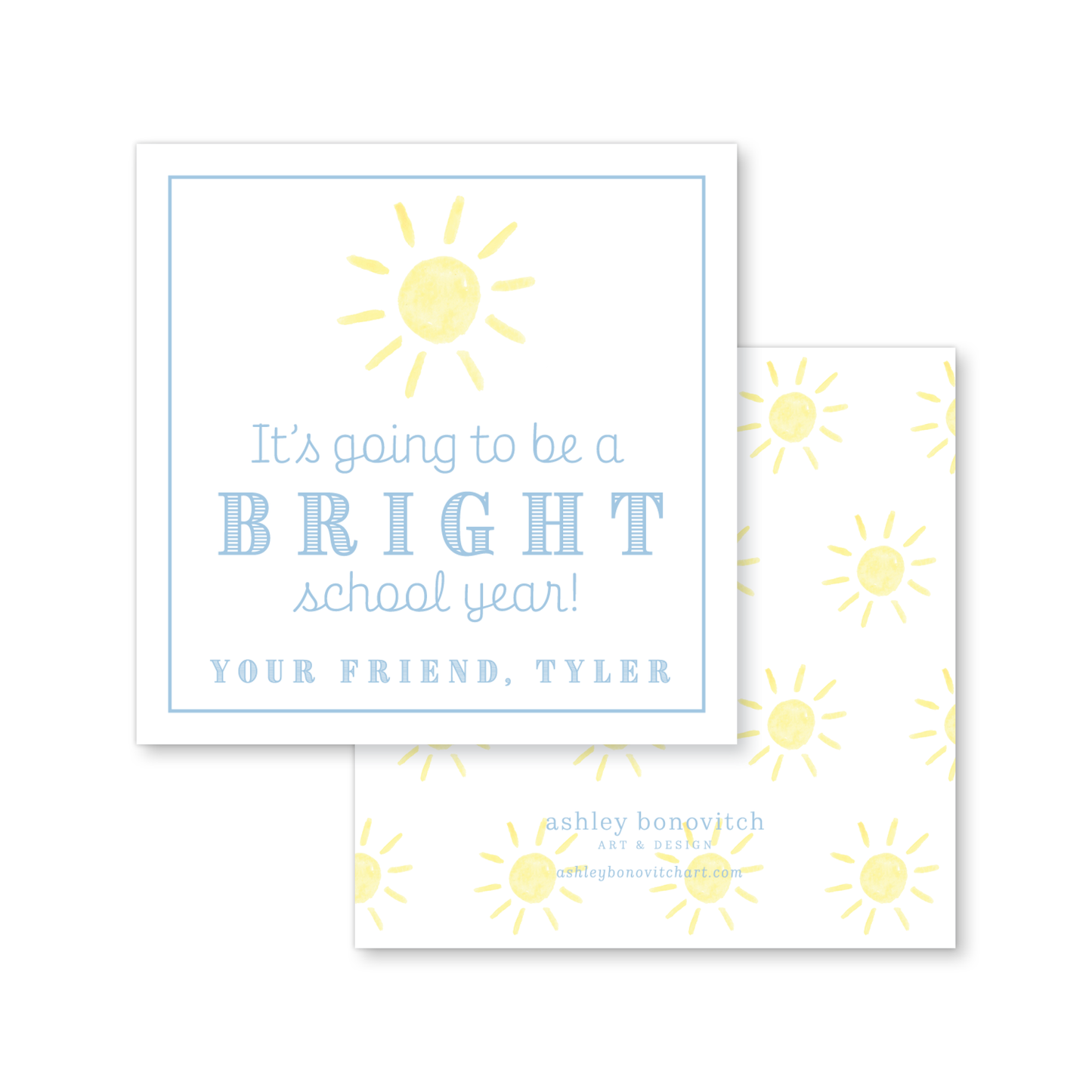 Bright School Year Gift Tags
