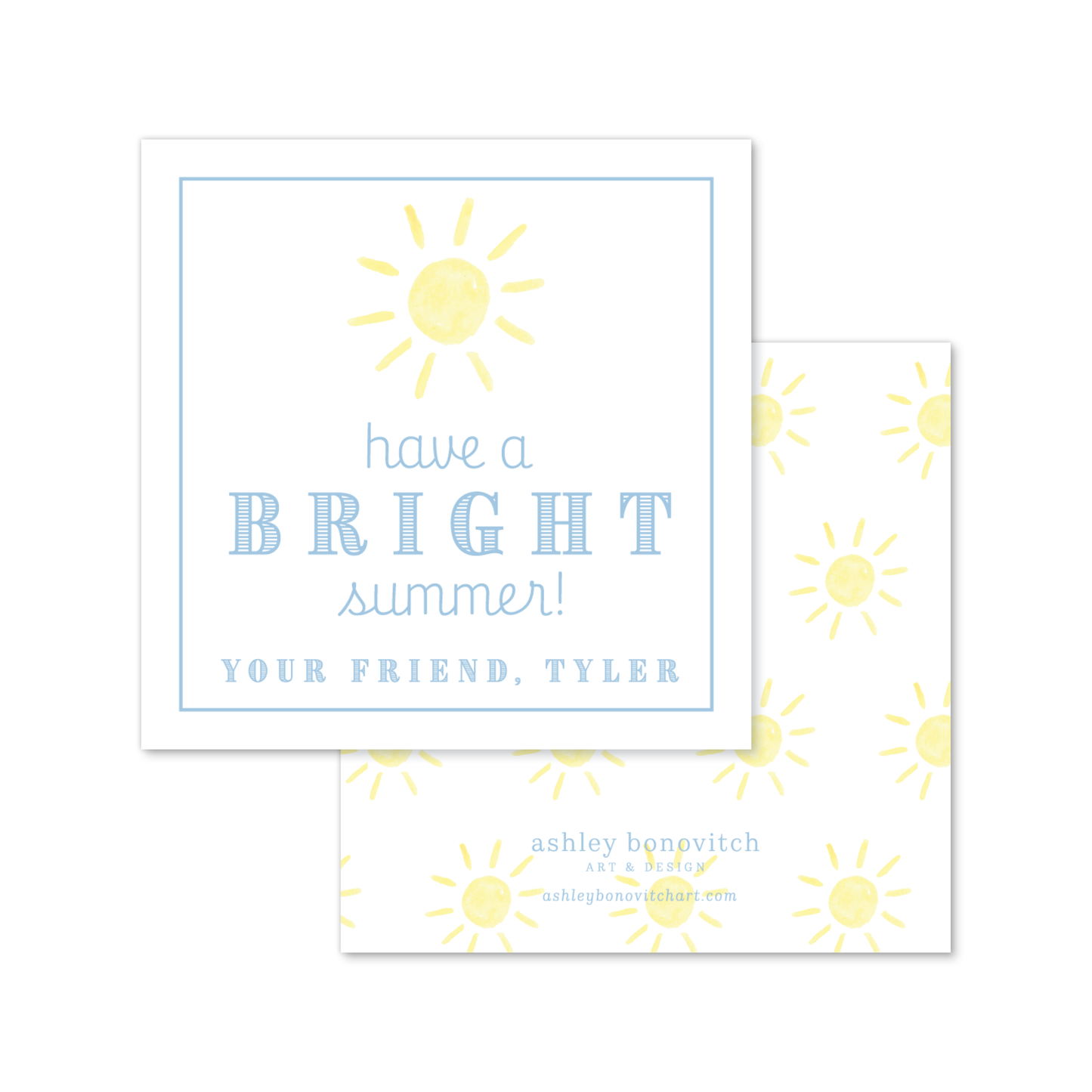 Sunshine Summer Tags