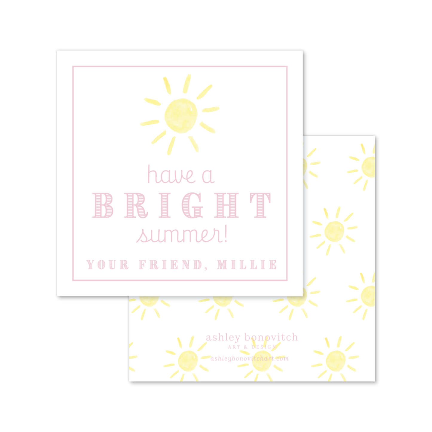 Sunshine Summer Tags