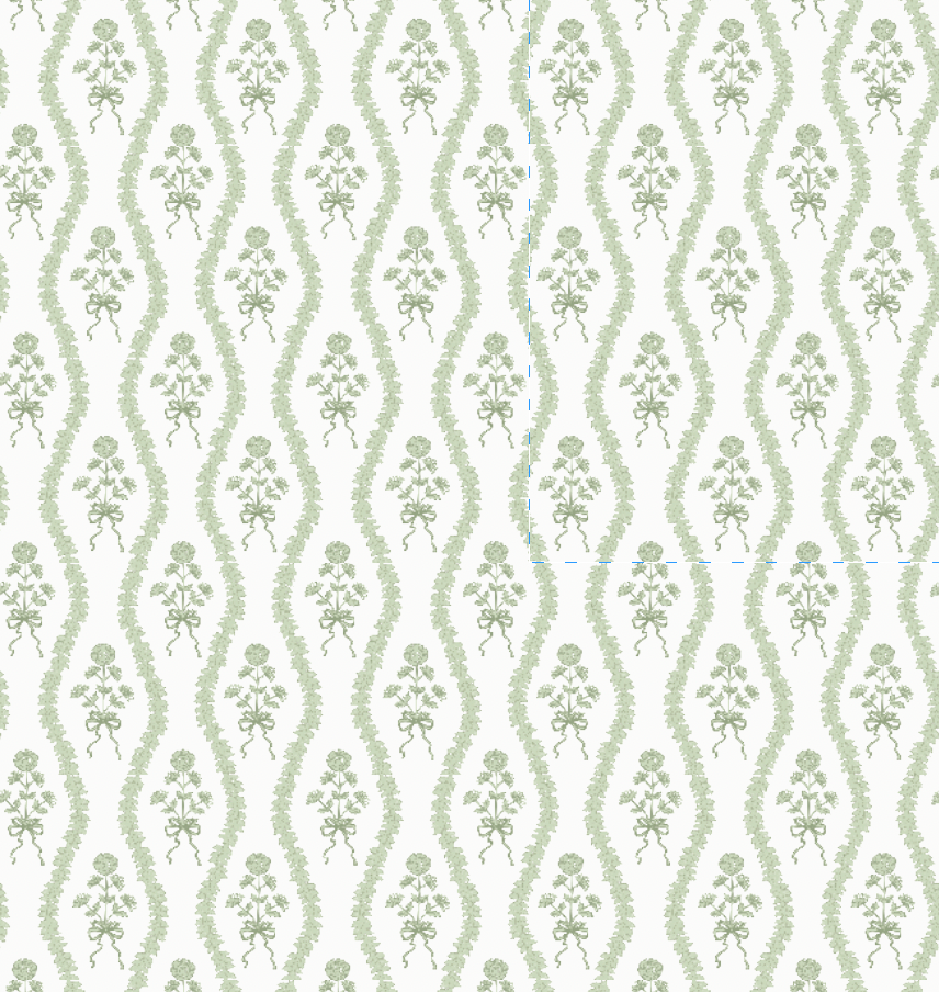Block Print Bows Wrapping Paper