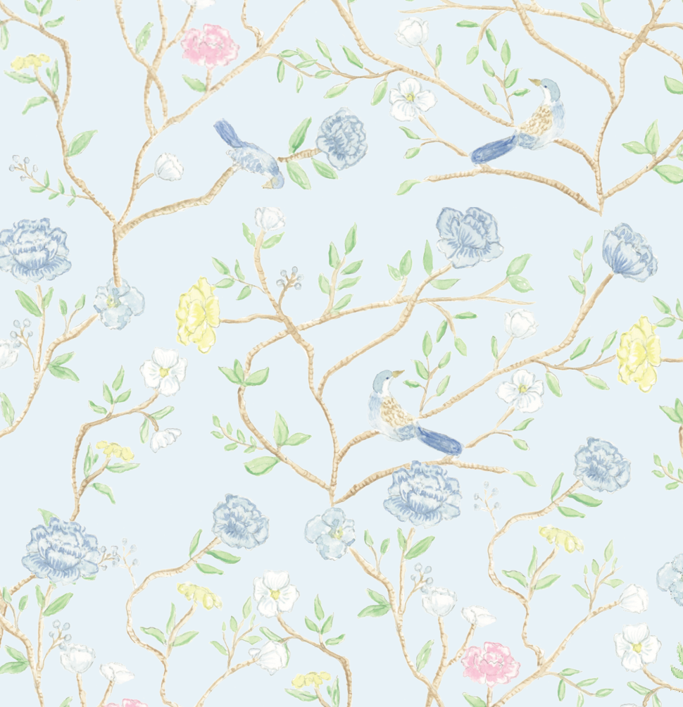 Classic Blue Chinoiserie Pattern