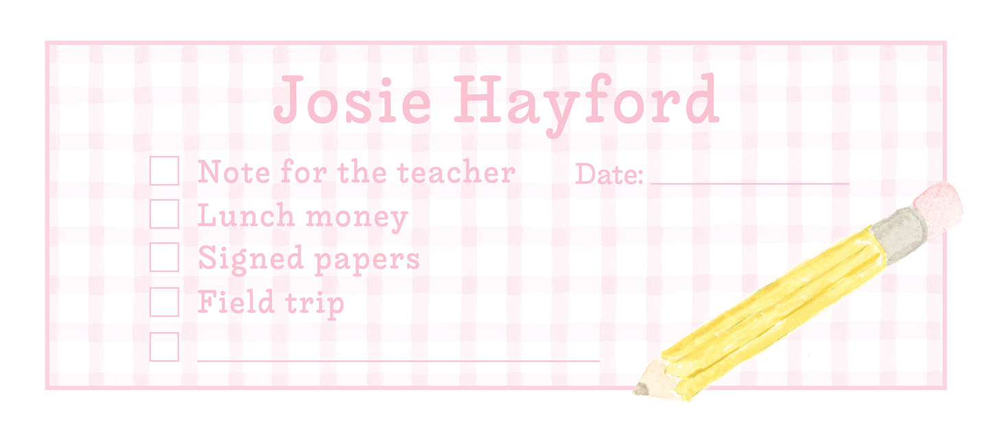 Communication Envelope - Gingham