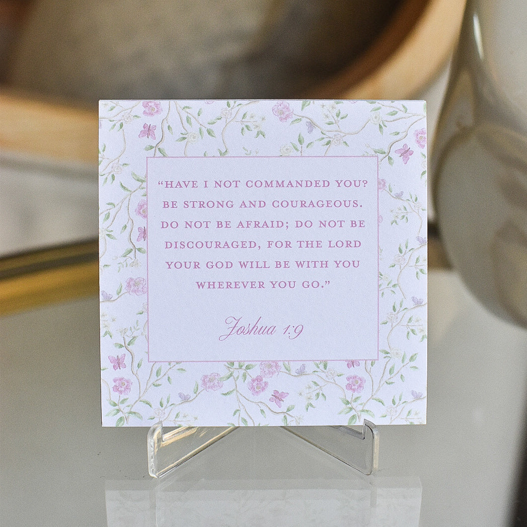 Scripture Cards in Chinoiserie Pastels- Joyful in Hope Collection