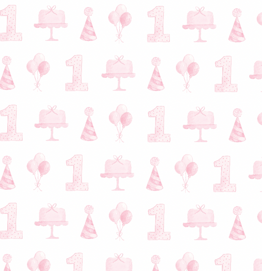 Dainty Pink First Birthday Pattern