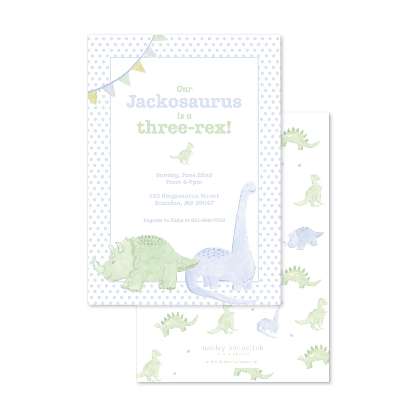 Dinosaurs Party Invitation