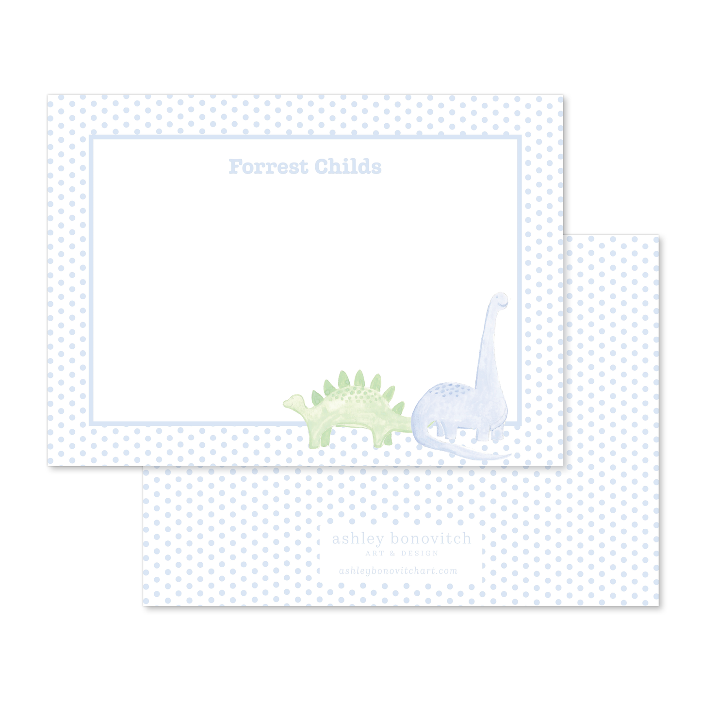 Donuts and Dinosaurs Stationery Set