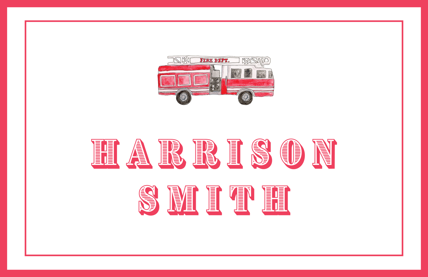 Fire Truck Placemat