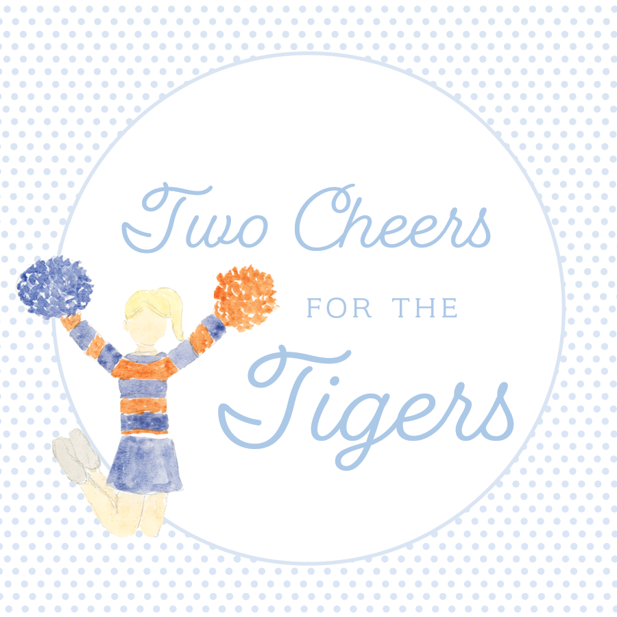 Auburn Cheerleader Gameday Sticker