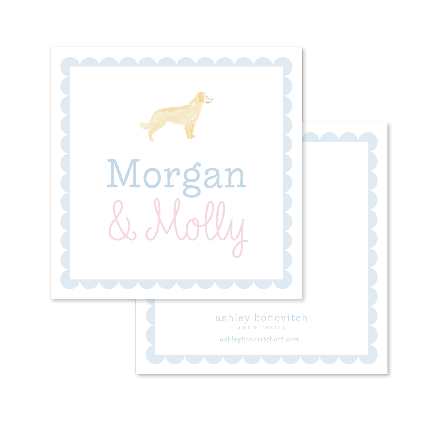 Golden Retriever Calling Cards