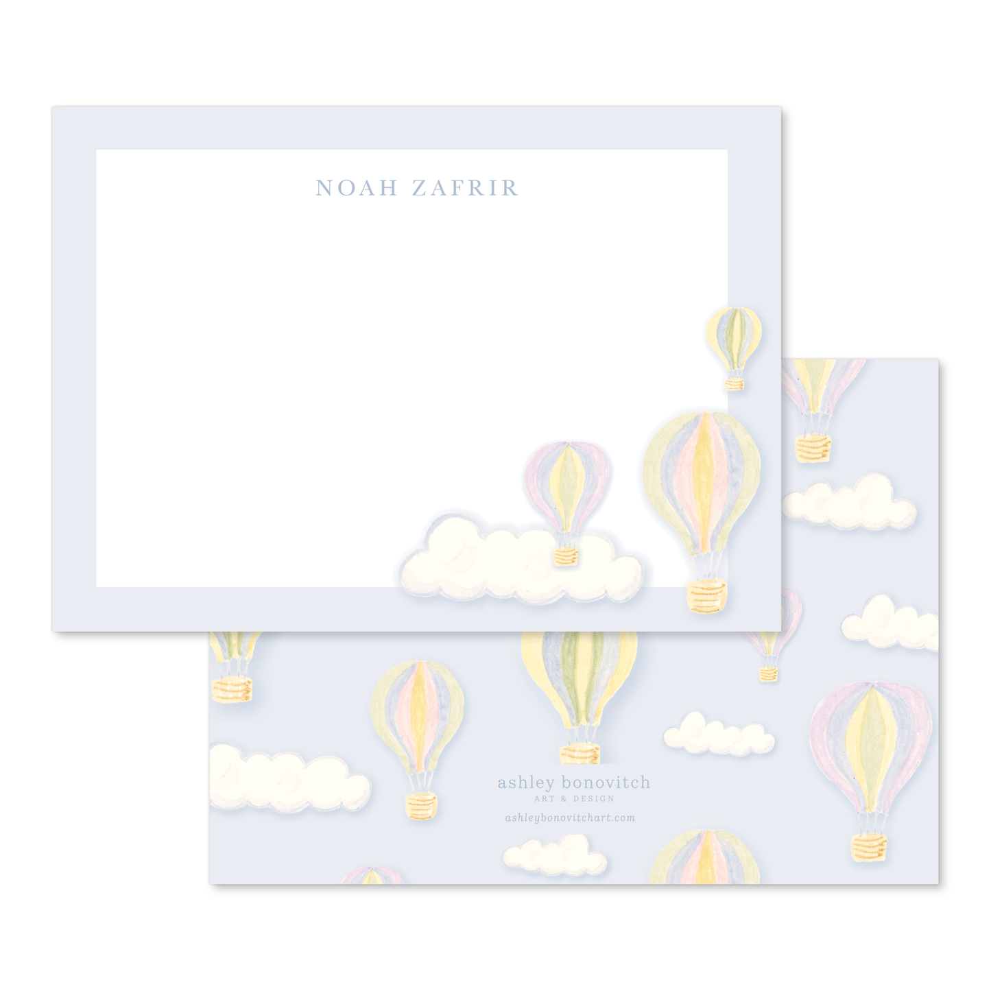 Hot Air Balloon Stationery Set