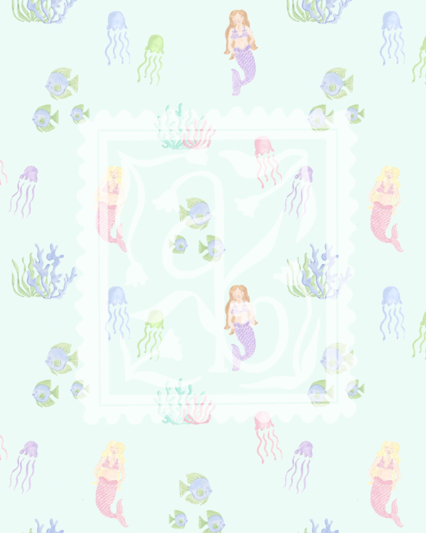 Under the Sea Mermaids Pattern