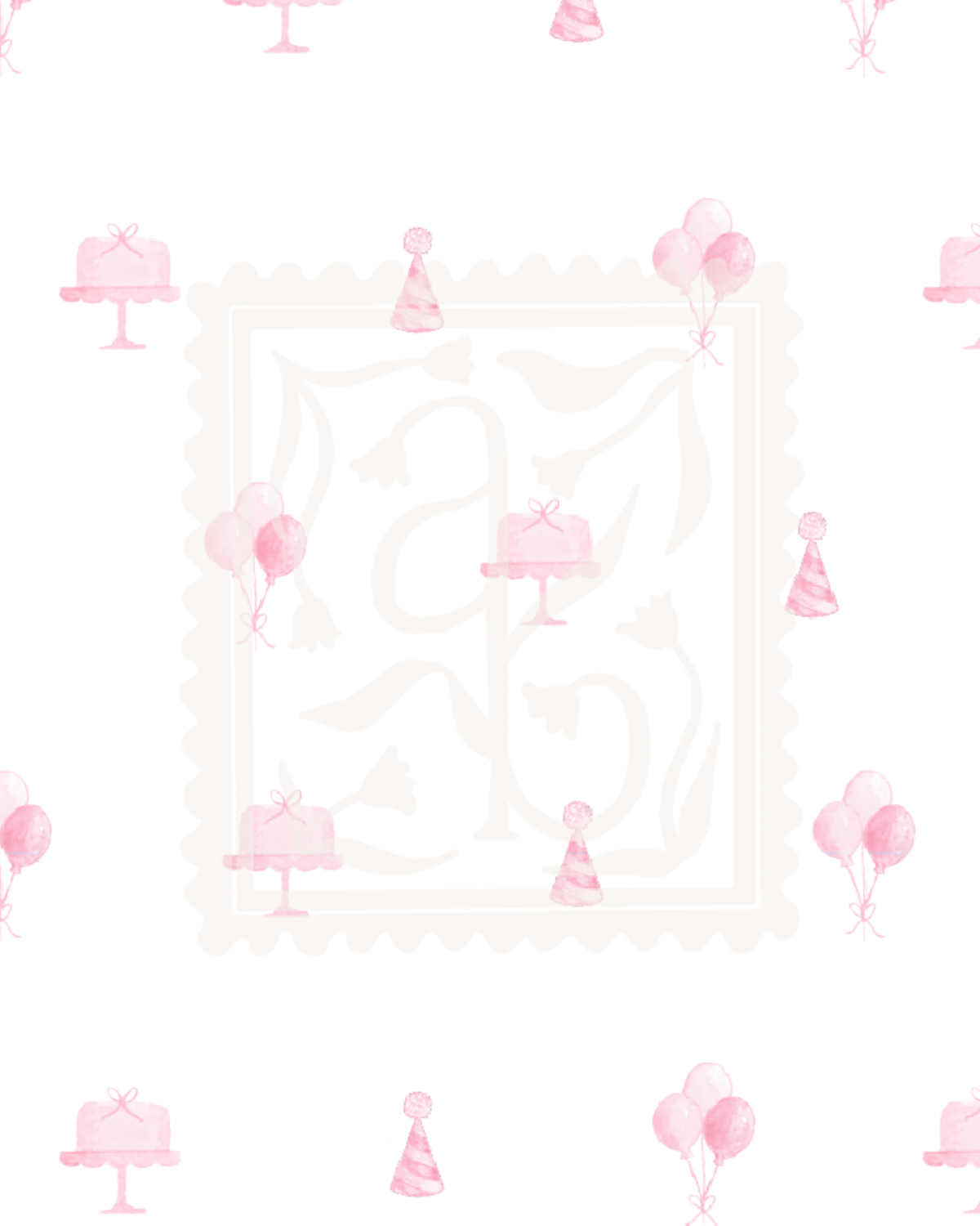 Classic Pink Birthday Pattern