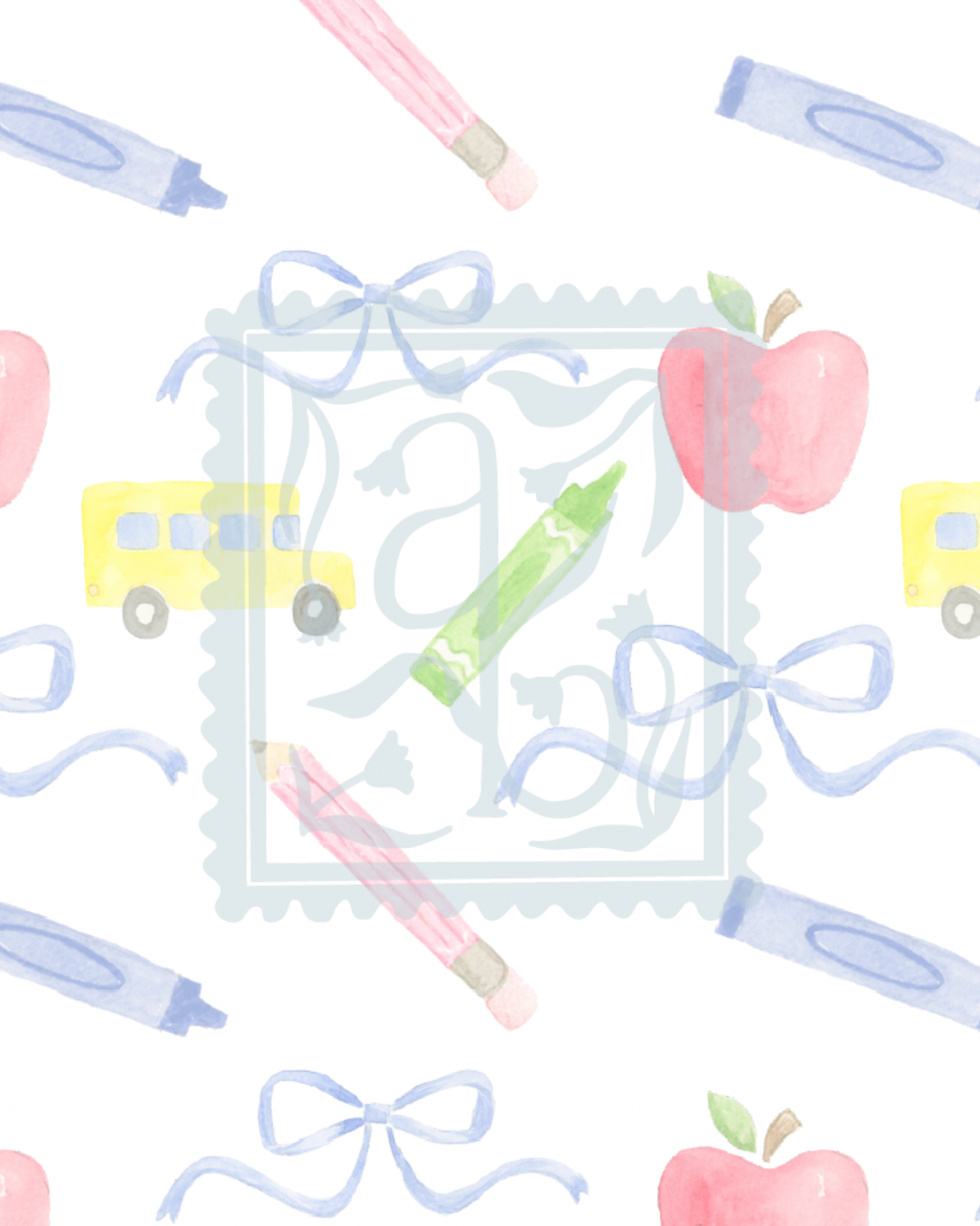 Back to School Bows Pattern