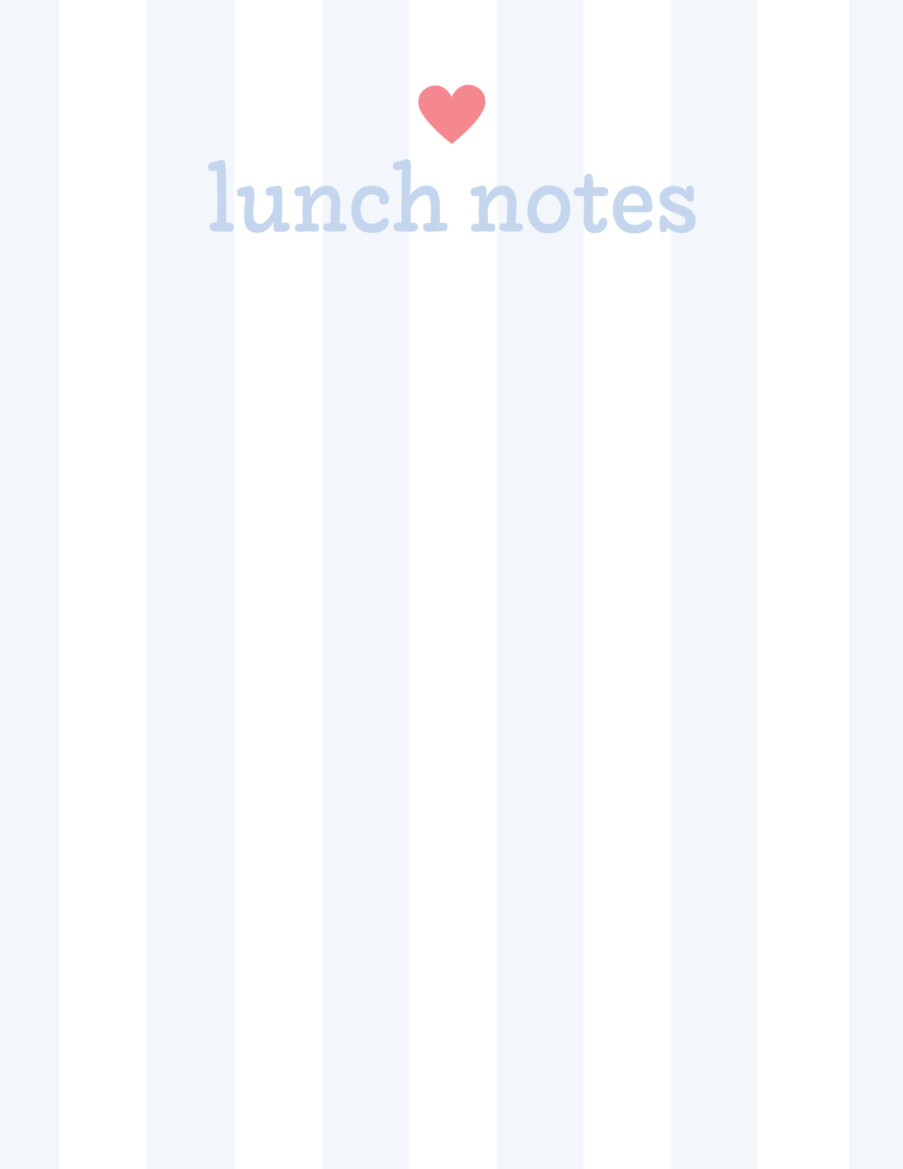 Lunchbox Love Notes Notepad - Heart