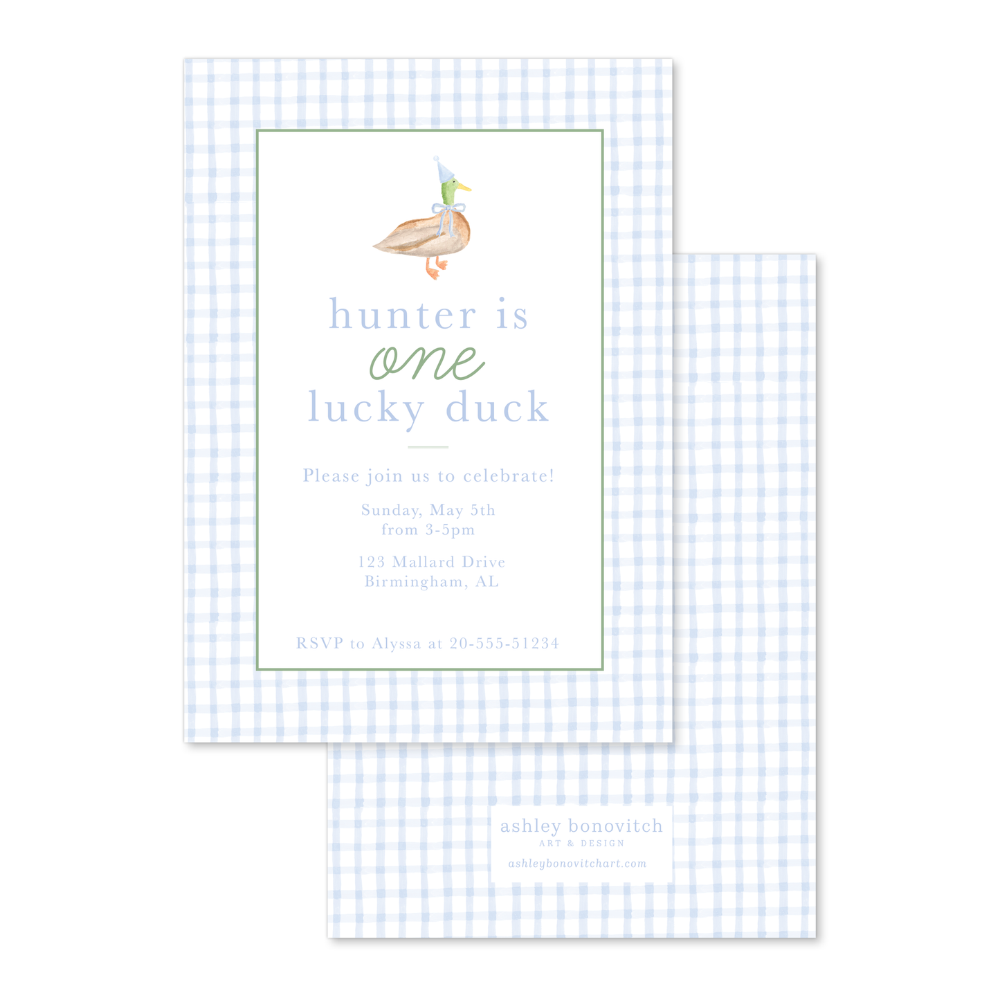 Mallard Duck Party Invitations