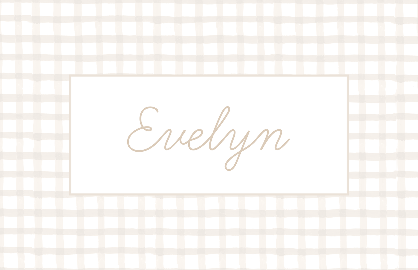 Gingham Placemat in Neutral