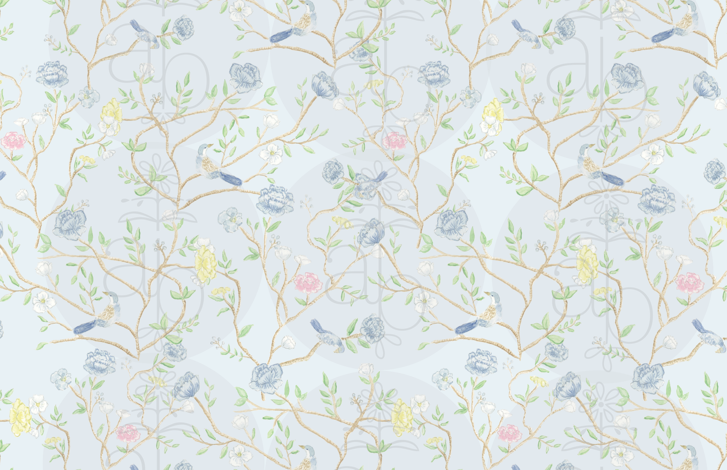 Chinoiserie Birds Paper Placemats
