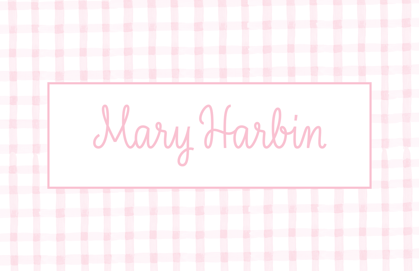 Pink Gingham Placemat