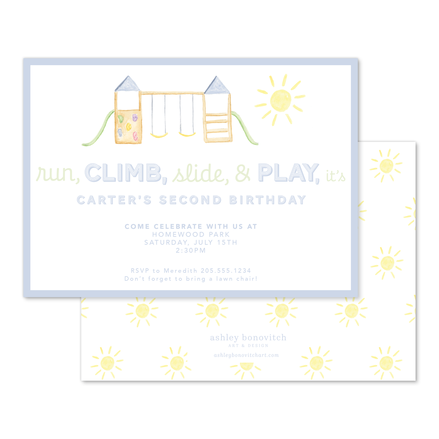 Playground Party Invitation