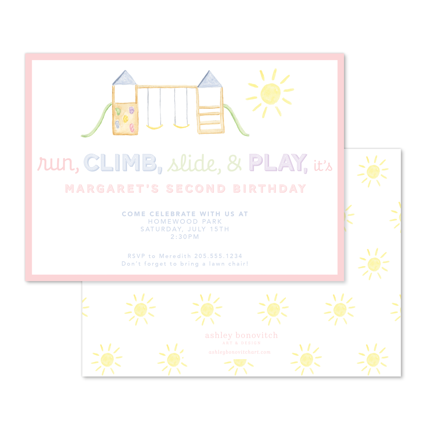 Playground Party Invitation