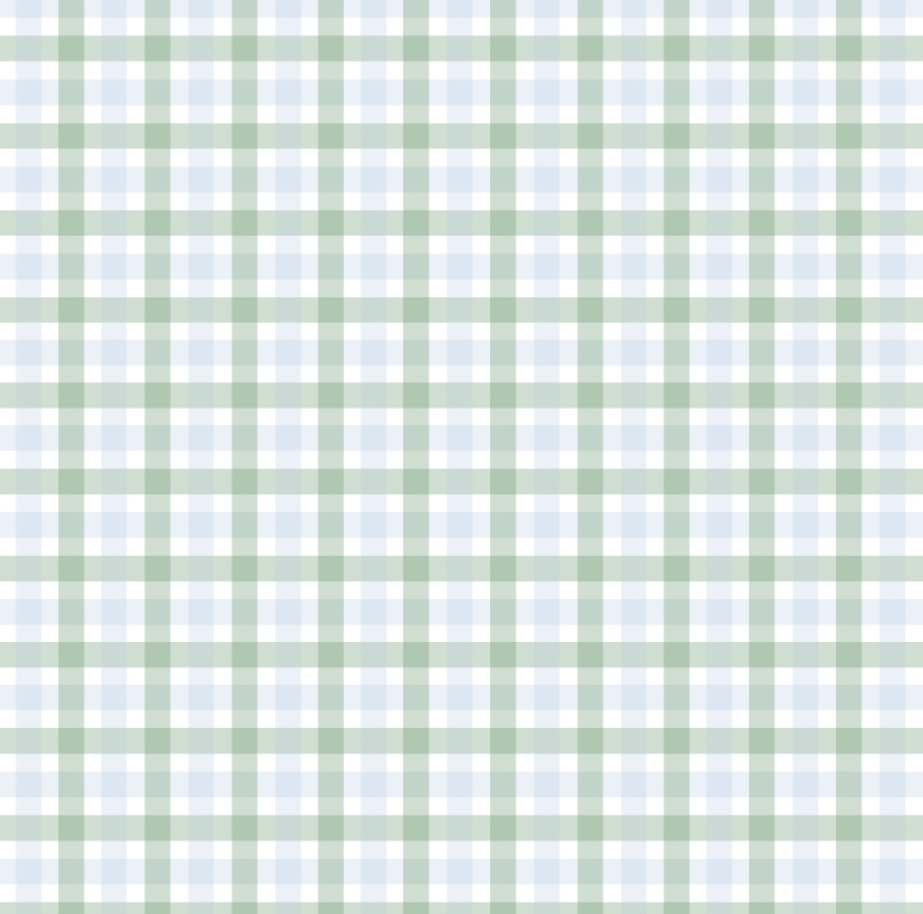 Gingham Wrapping Paper in Green/Blue