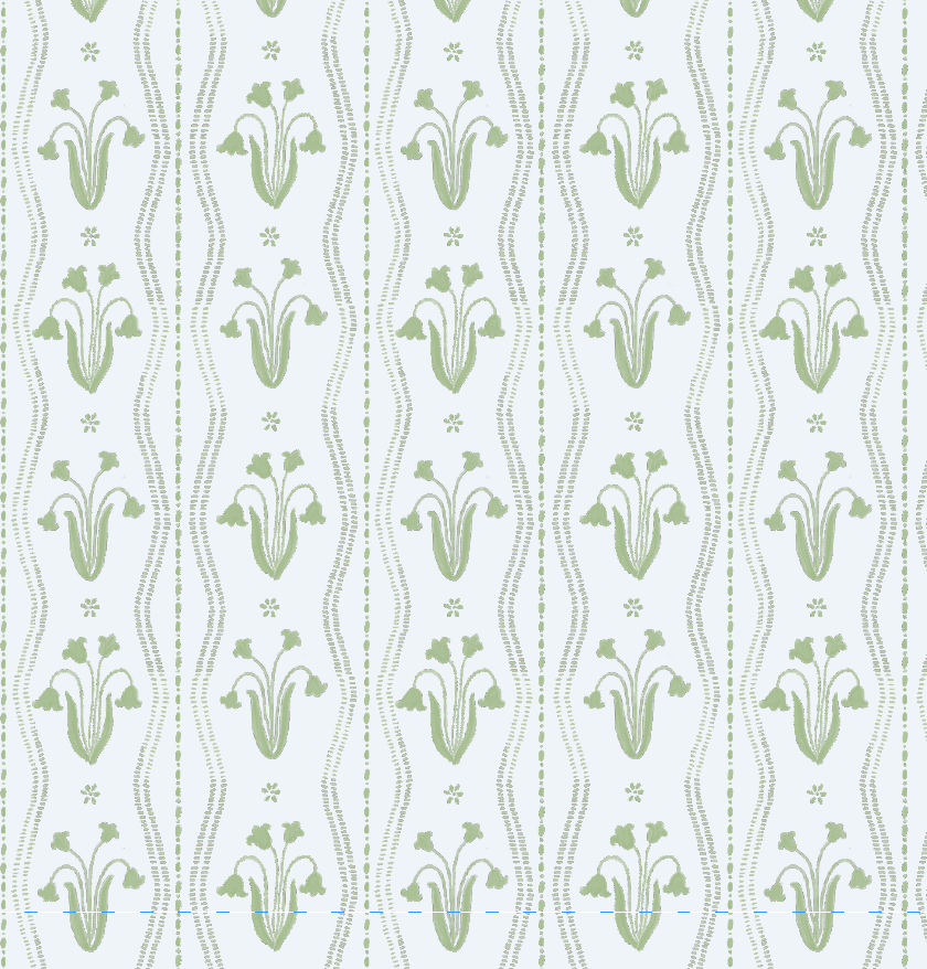 Chartreuse Floral Block Print Wrapping Paper Sheets - PREORDER SHIPS NOV. 17TH