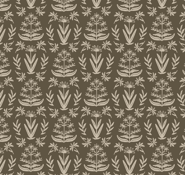 Chocolate Block Print Wrapping Paper Sheets - PREORDER SHIPS NOV. 17TH