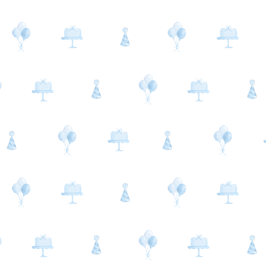Classic Blue Birthday Pattern
