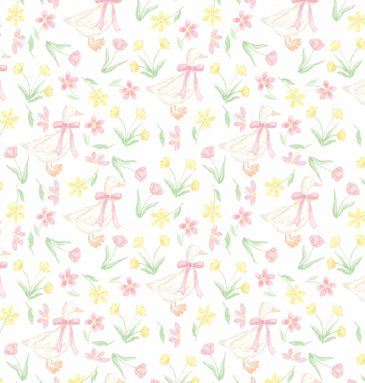 Silly Goose Floral Pattern