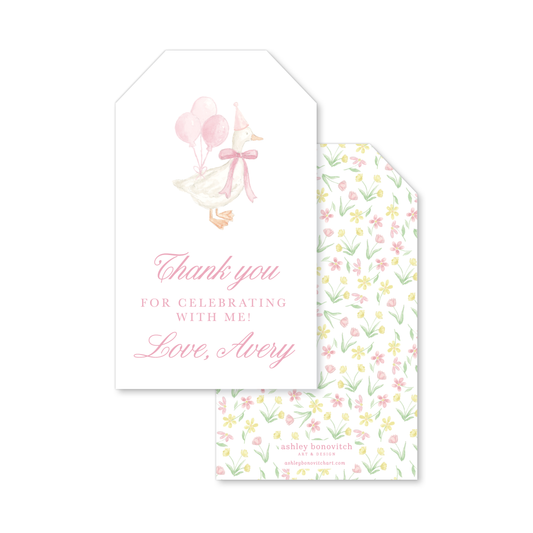Silly Goose Floral Gift Tags