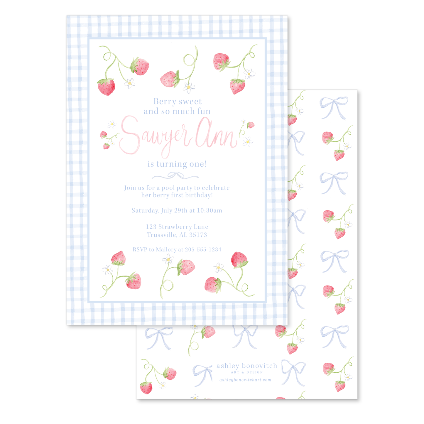 Berry Sweet Party Invitation