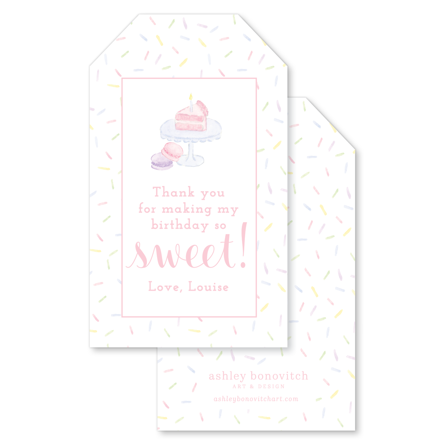 Sweet as Sugar Party Gift Tags