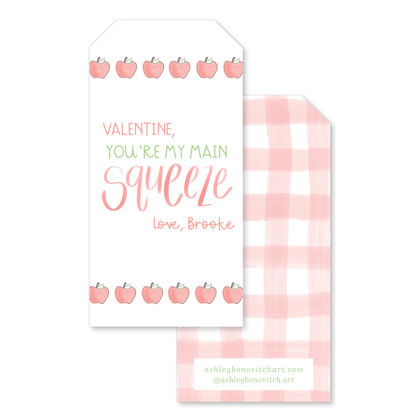 Main Squeeze Valentines Tags - Hang Tag