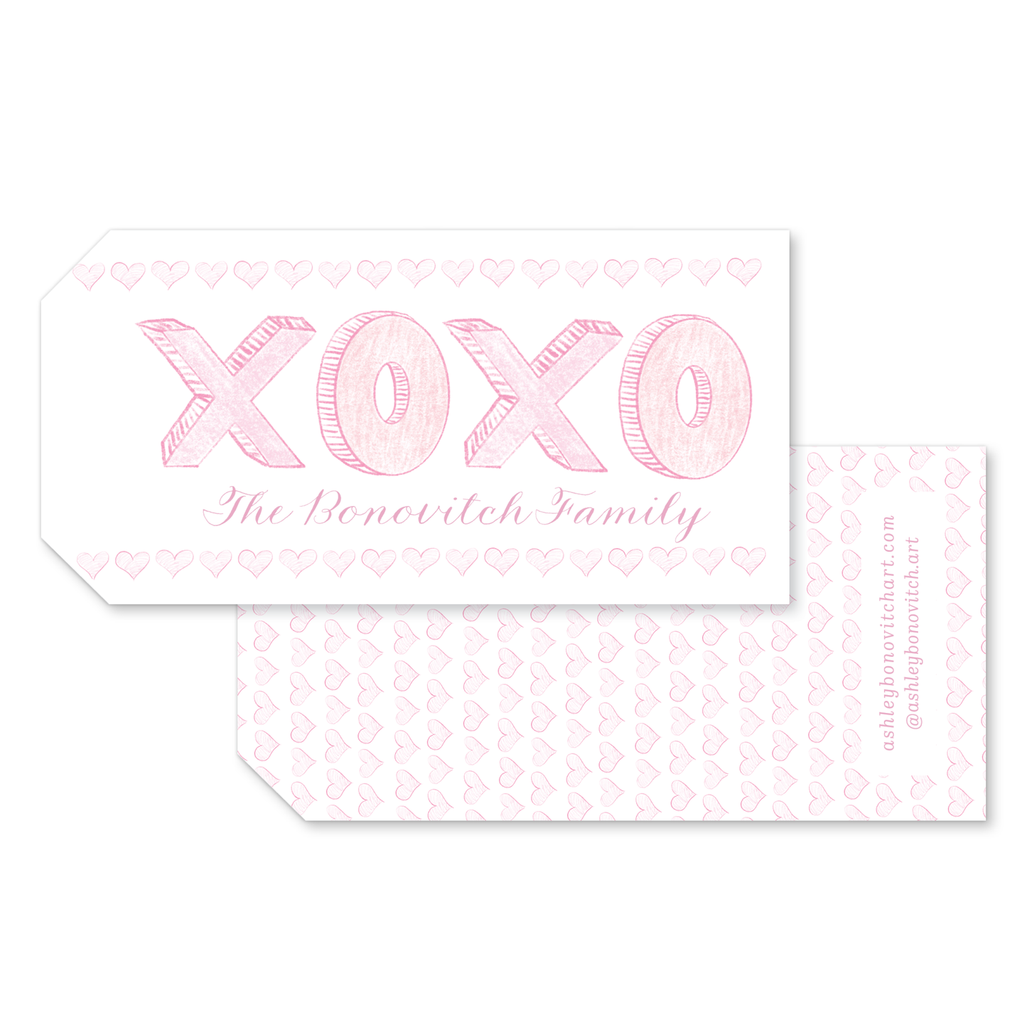 XOXO Valentines Tags