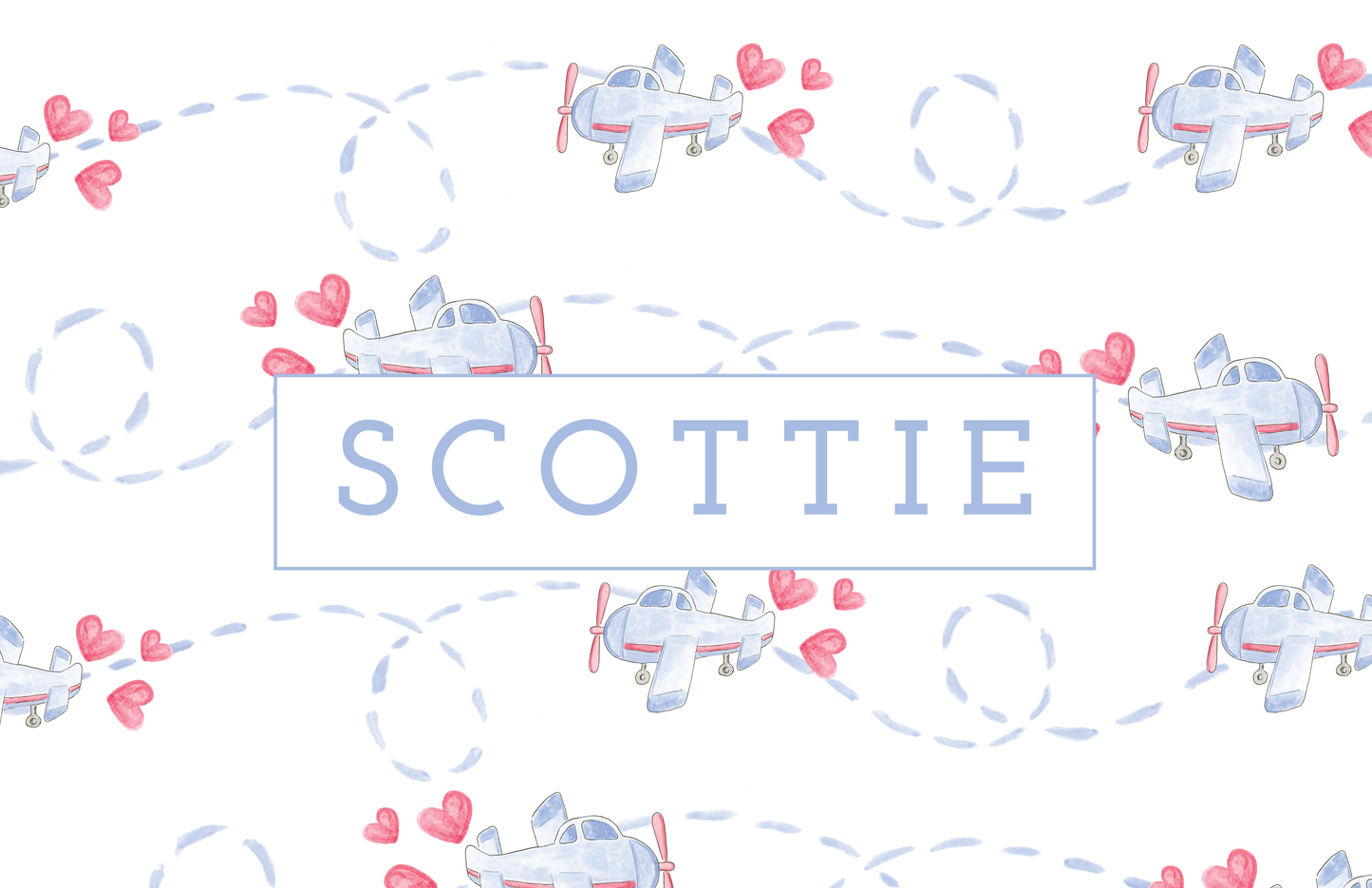 Valentines Airplanes Placemat