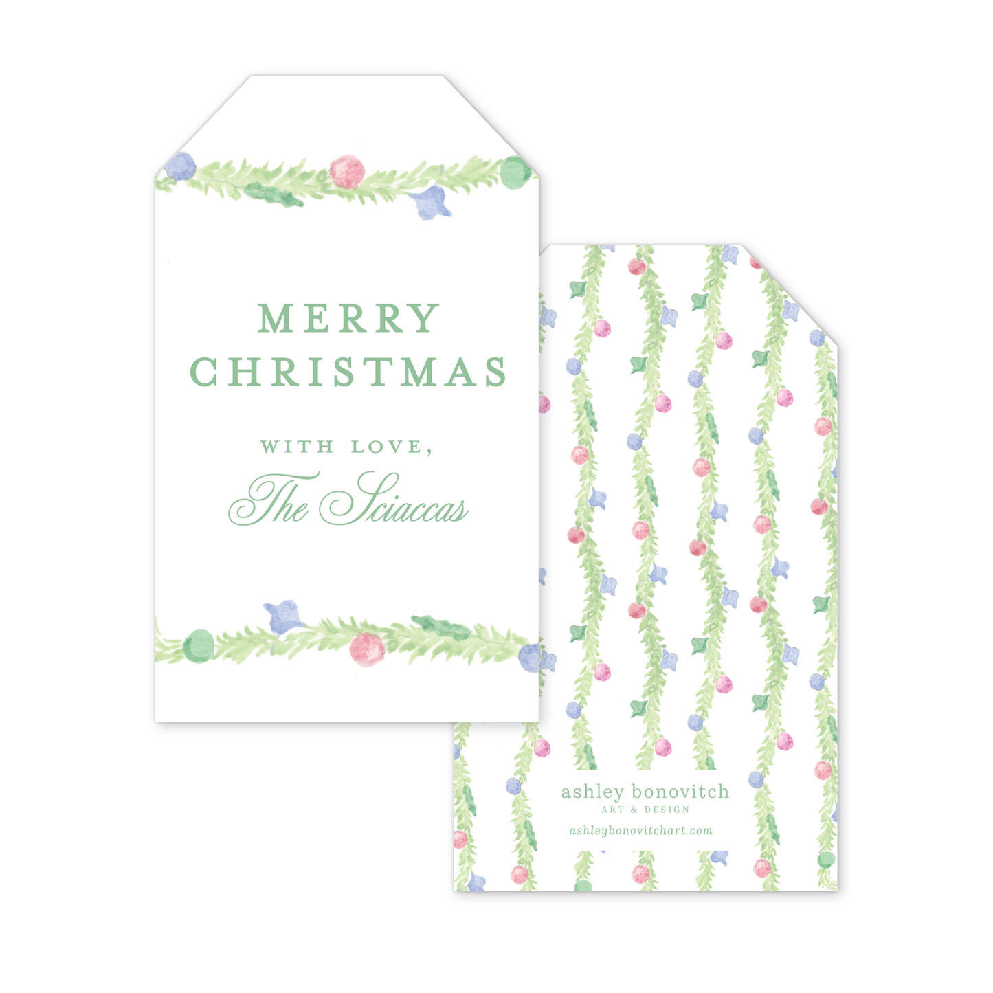 Vintage Ornaments Christmas Gift Tags