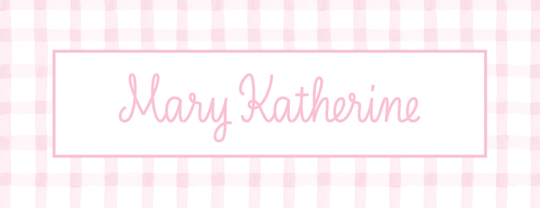 Water Resistant Labels - Pink Gingham