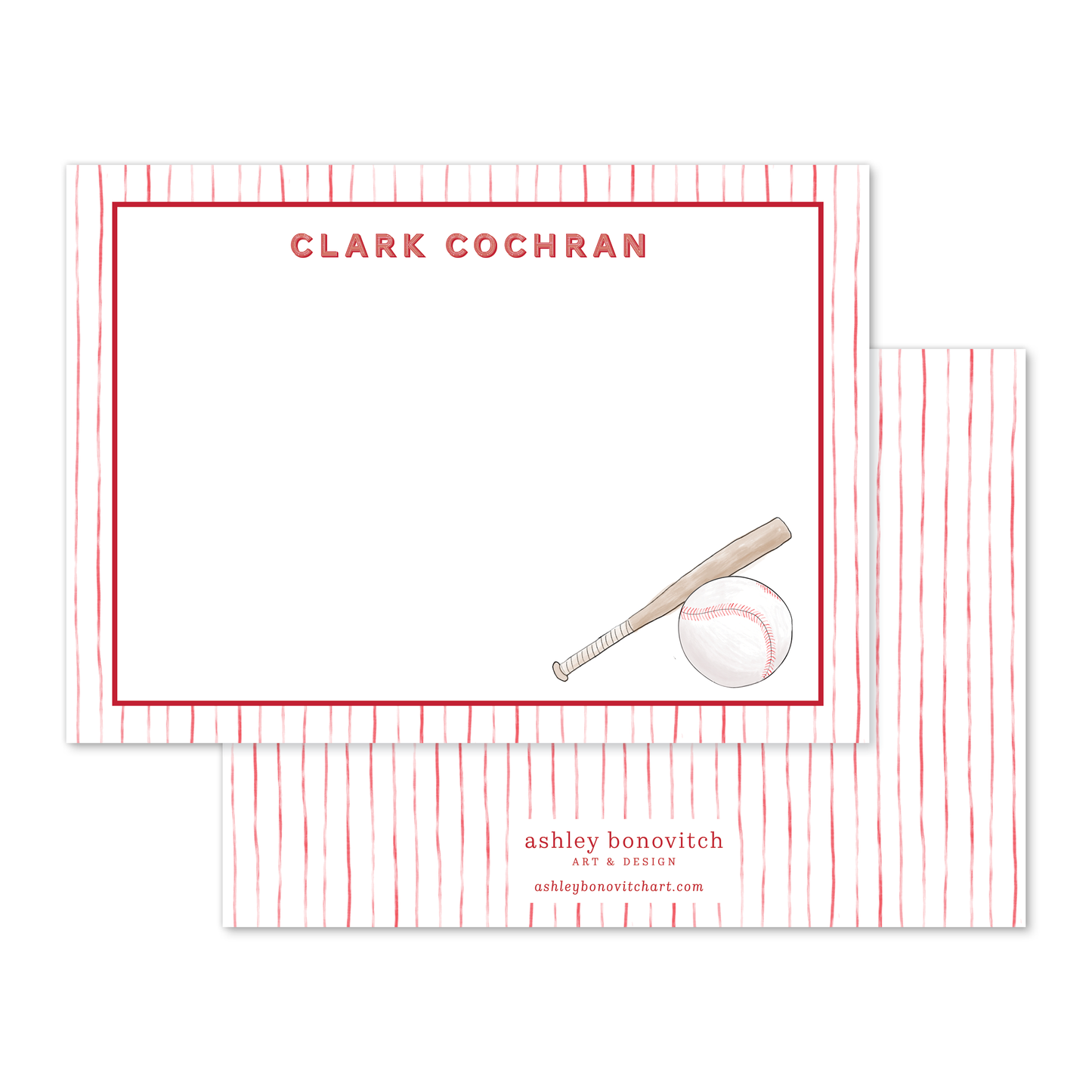 Baseball Stationery Set