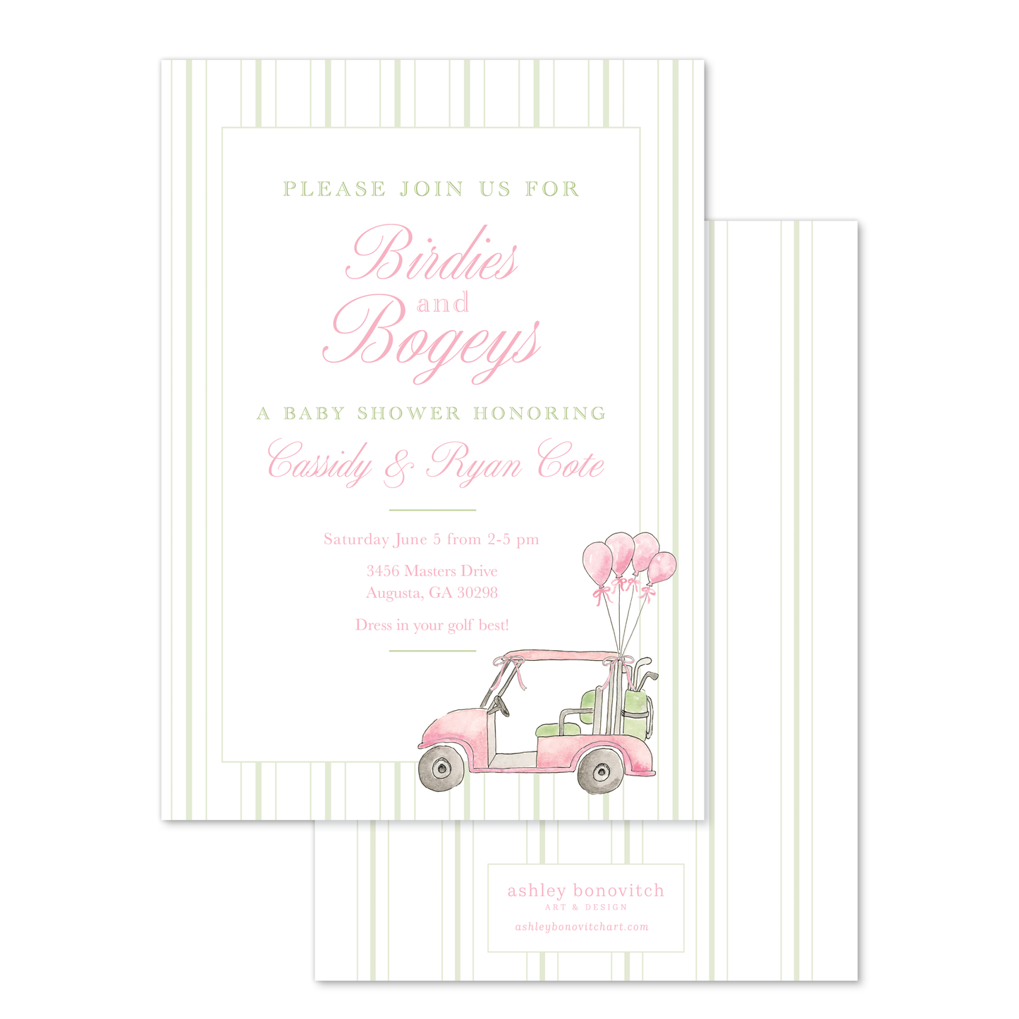 Birdies and Bogeys Golf Invitation