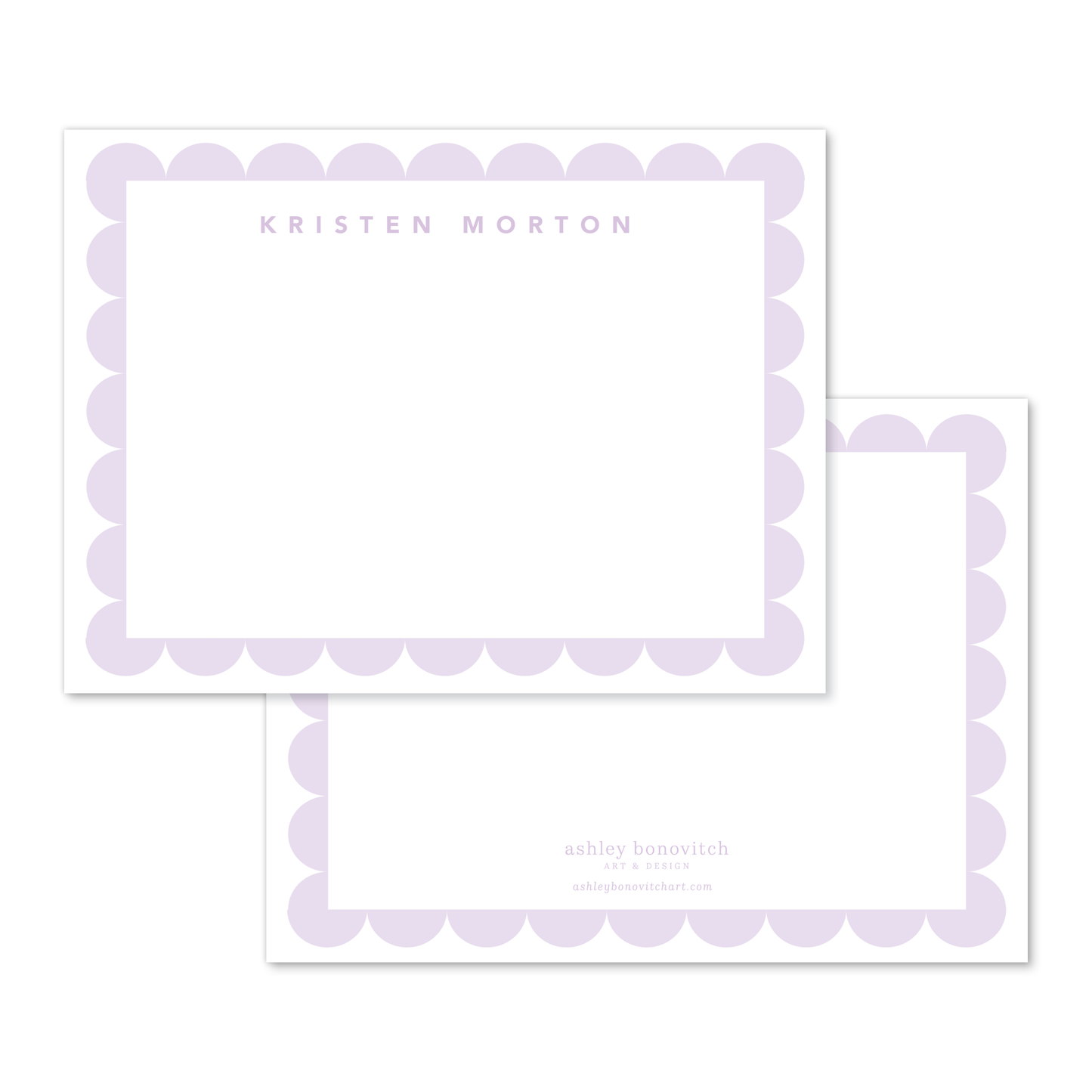 Scallop Stationery Set