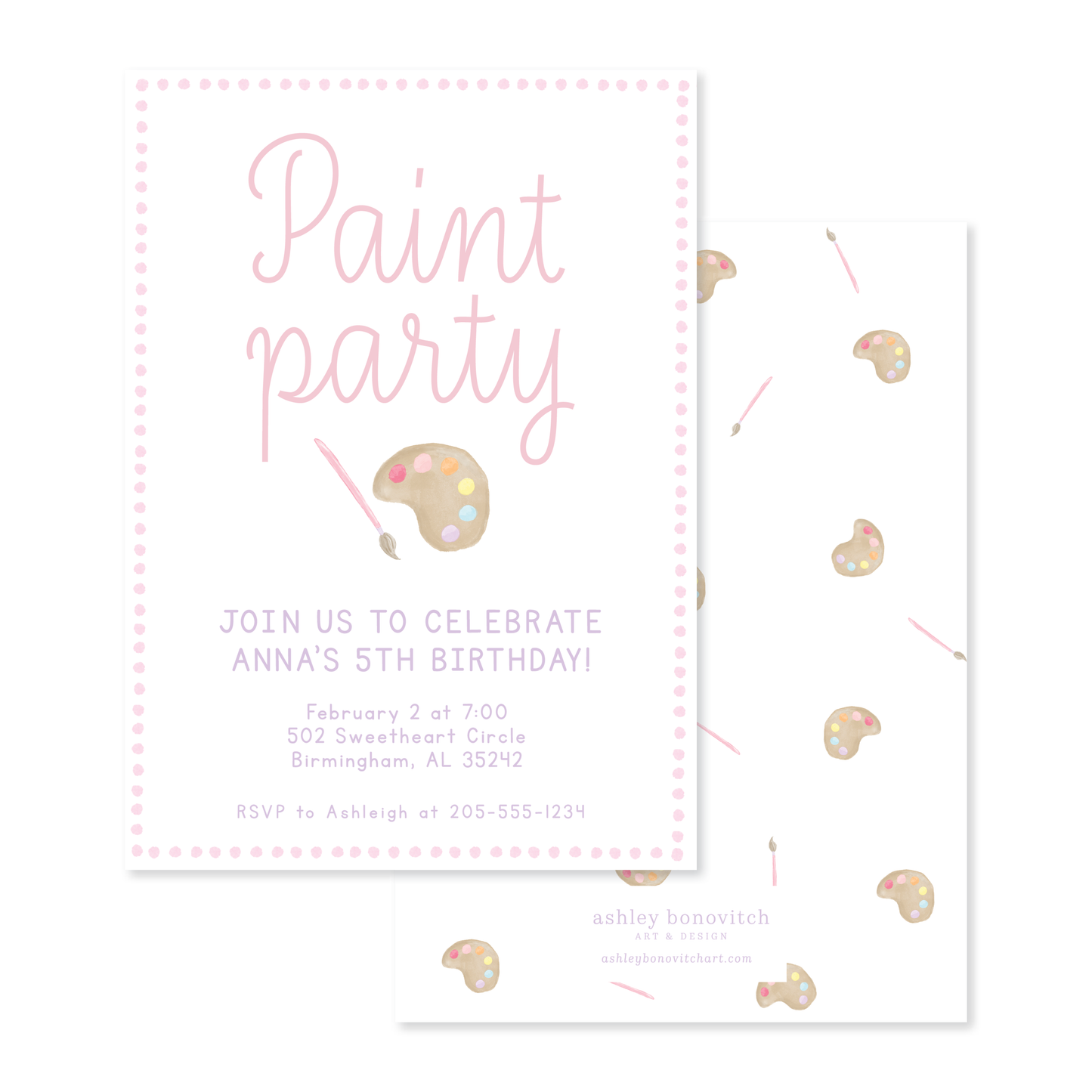 Paint Party Invitation